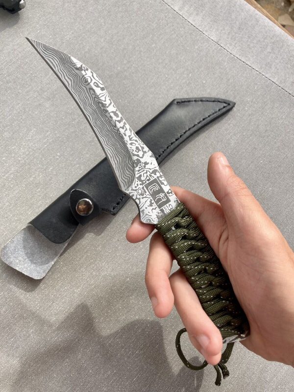 couteau tactique karambit motif damas laser  #0021 – Image 10