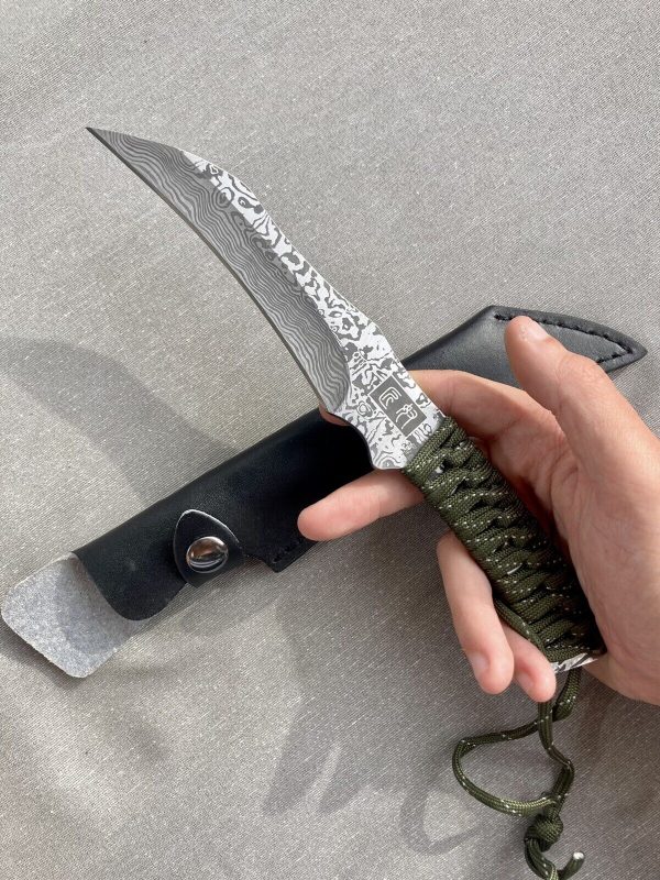 couteau tactique karambit motif damas laser  #0021 – Image 9