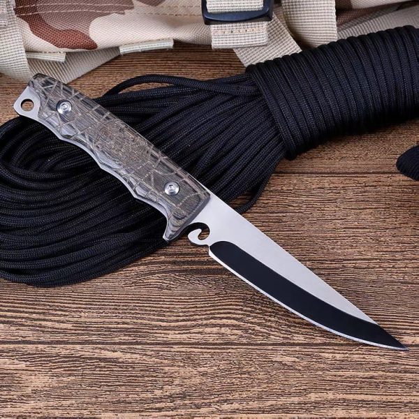 Couteau manche bois gravure aigle #00115 – Image 7