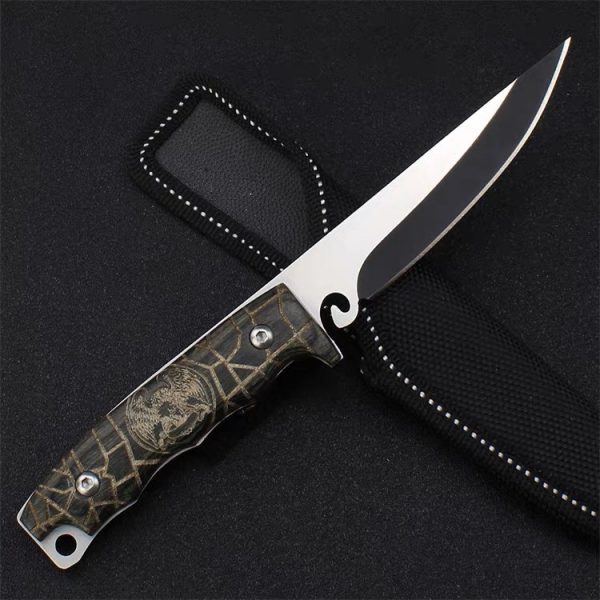 Couteau manche bois gravure aigle #00115 – Image 10