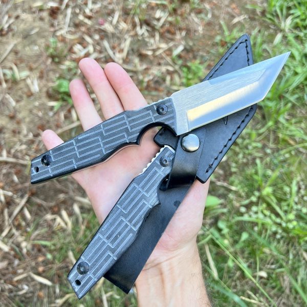 couteau lame tanto manche g10 et son etui #00103 – Image 2