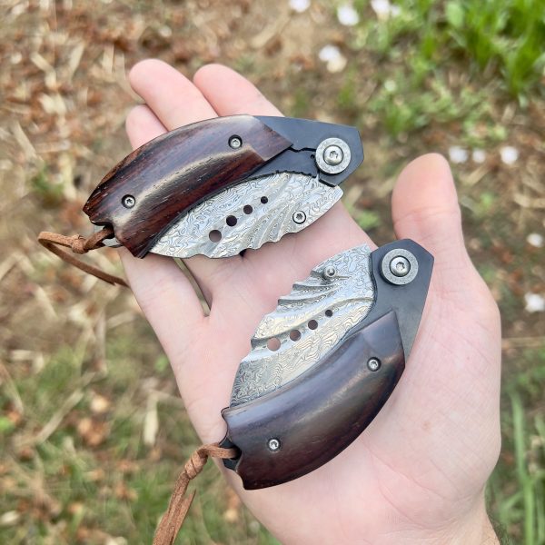 Petit couteau pliant karambit damas luxe #0172 – Image 2