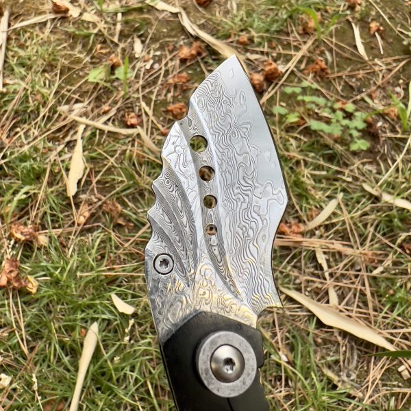 Petit couteau pliant karambit damas luxe #0172 – Image 5