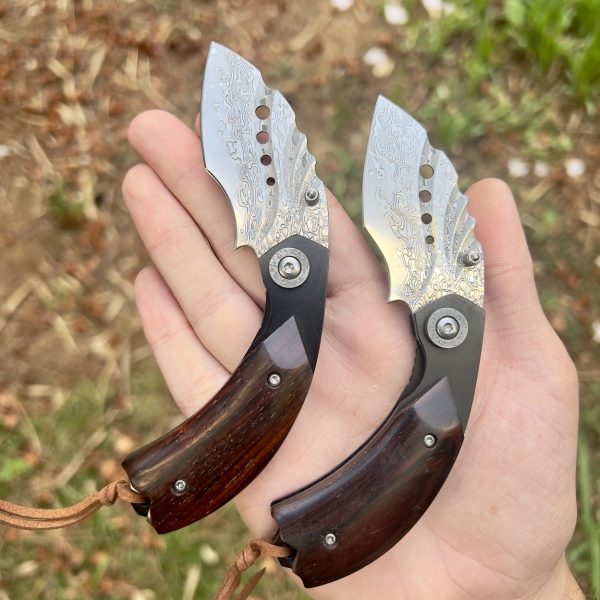 Petit couteau pliant karambit damas luxe #0172 – Image 7