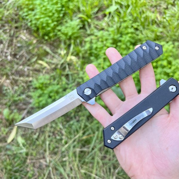 Couteau pliant Obespina D2 tanto G10 #0176 – Image 6
