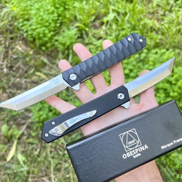 Couteau pliant Obespina D2 tanto G10 #0176 – Image 5