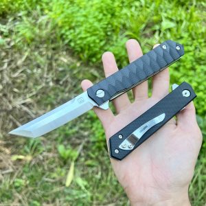 Couteau pliant Obespina D2 tanto G10 #0176