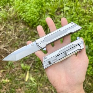 Couteau pliant Obespina framelock D2 tanto #0178