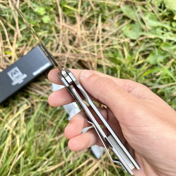 Couteau pliant Obespina framelock D2 tanto #0178 – Image 4