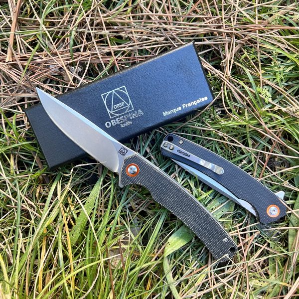 Couteau pliant Obespina G10 D2 stonewash #0180 – Image 7
