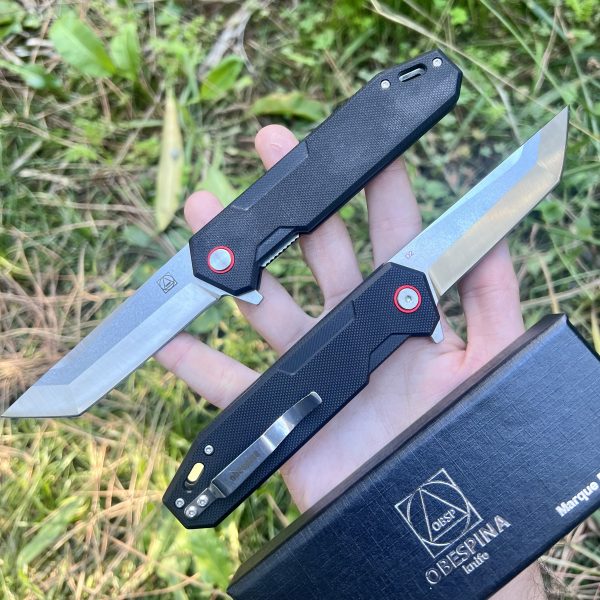 Couteau pliant Obespina D2 tanto G10 #0183 – Image 2
