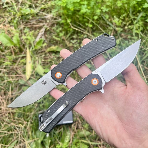 Couteau pliant Obespina G10 D2 stonewash #0185 – Image 3
