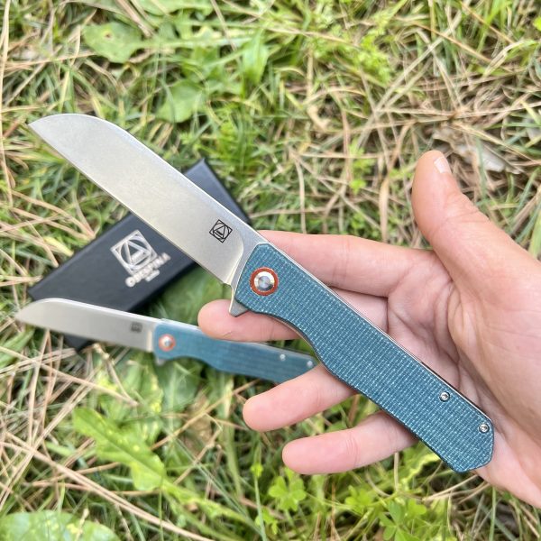 Couteau pliant Obespina G10 tanto inversé D2 stonewash #0186 – Image 5