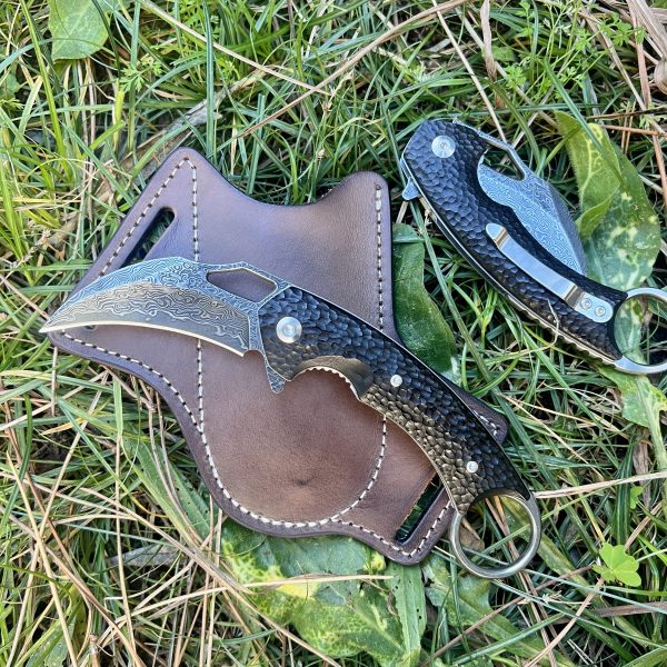 Couteau pliant Karambit damas #0190 – Image 6
