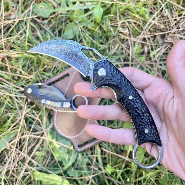 Couteau pliant Karambit damas #0190 – Image 7