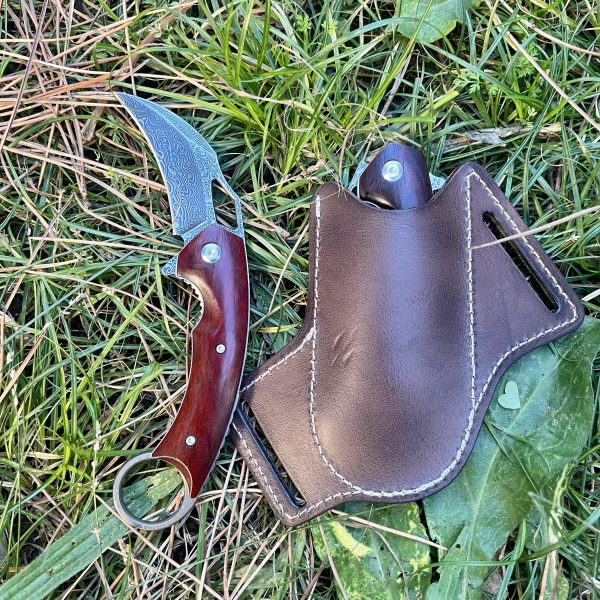 Couteau pliant Karambit bois damas #0191 – Image 6