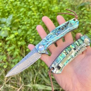 Couteau pliant damas #0136