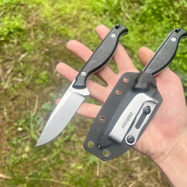 Couteau Obespina étui kydex D2 stonewash #0205 – Image 2