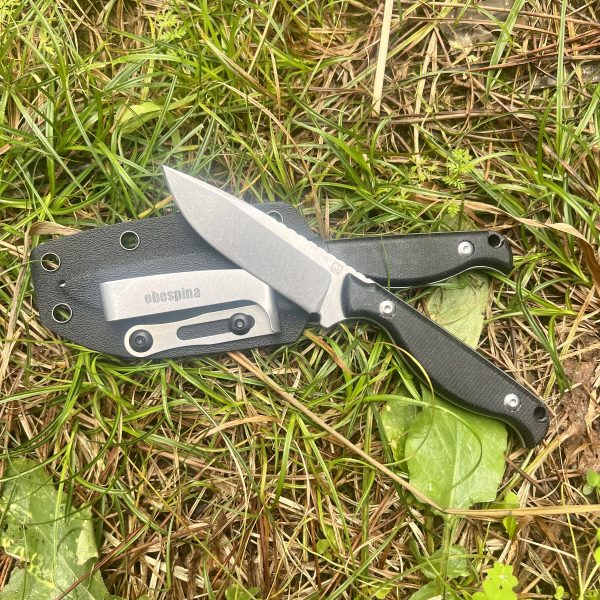 Couteau Obespina étui kydex D2 stonewash #0205 – Image 4