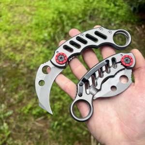 Petit Karambit pliant rouge #0219