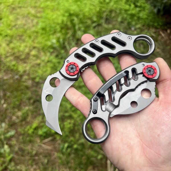 Petit Karambit pliant rouge #0219