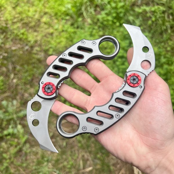 Petit Karambit pliant rouge #0219 – Image 2