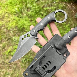 Couteau ring knife 3 trous noir #0221