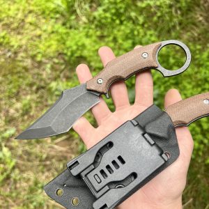 Couteau ring knife kydex g10 marron #0223