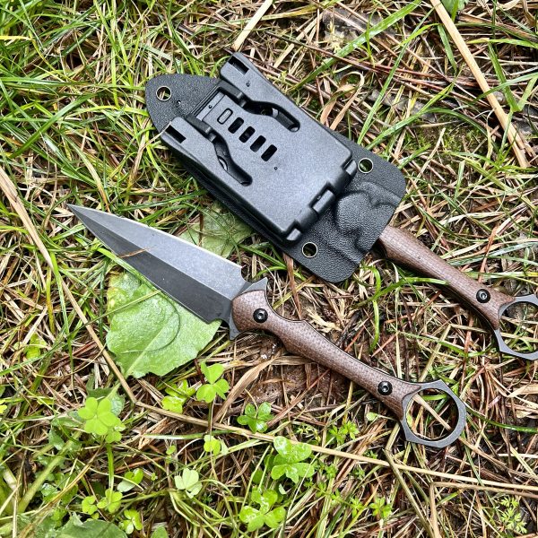 Kunaï kydex D2 micarta marron #0229 – Image 7