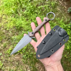 Kunaï kydex D2 micarta marron #0229