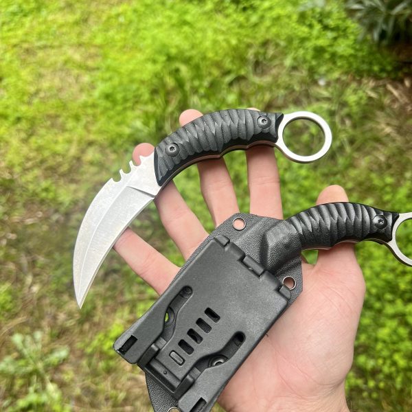 Karambit D2 kydex silver #0231 – Image 3