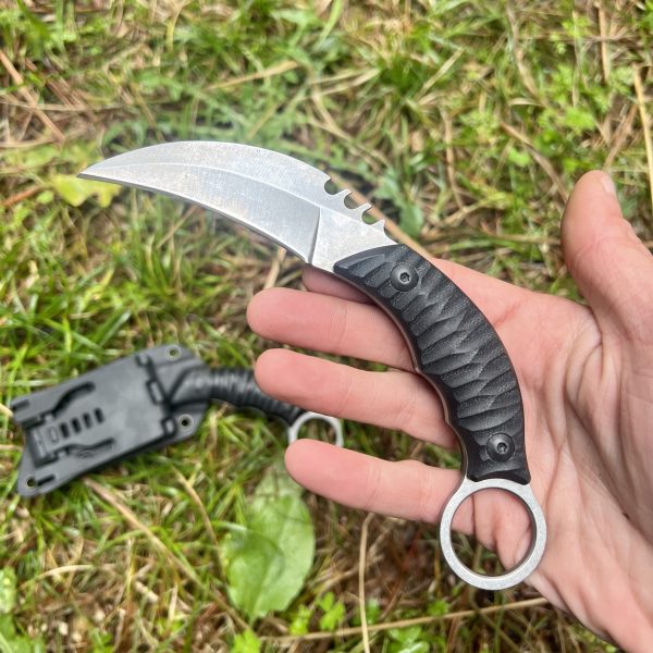 Karambit D2 kydex silver #0231 – Image 5