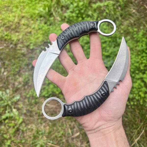 Karambit D2 kydex silver #0231 – Image 2
