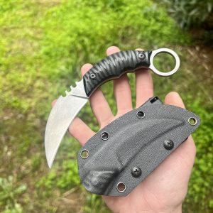 Karambit D2 kydex silver #0231