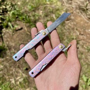 Higonokami titane rose/bleu/violet 14c28n #242