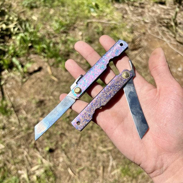 Higonokami titane rose/bleu/violet 14c28n #242 – Image 3
