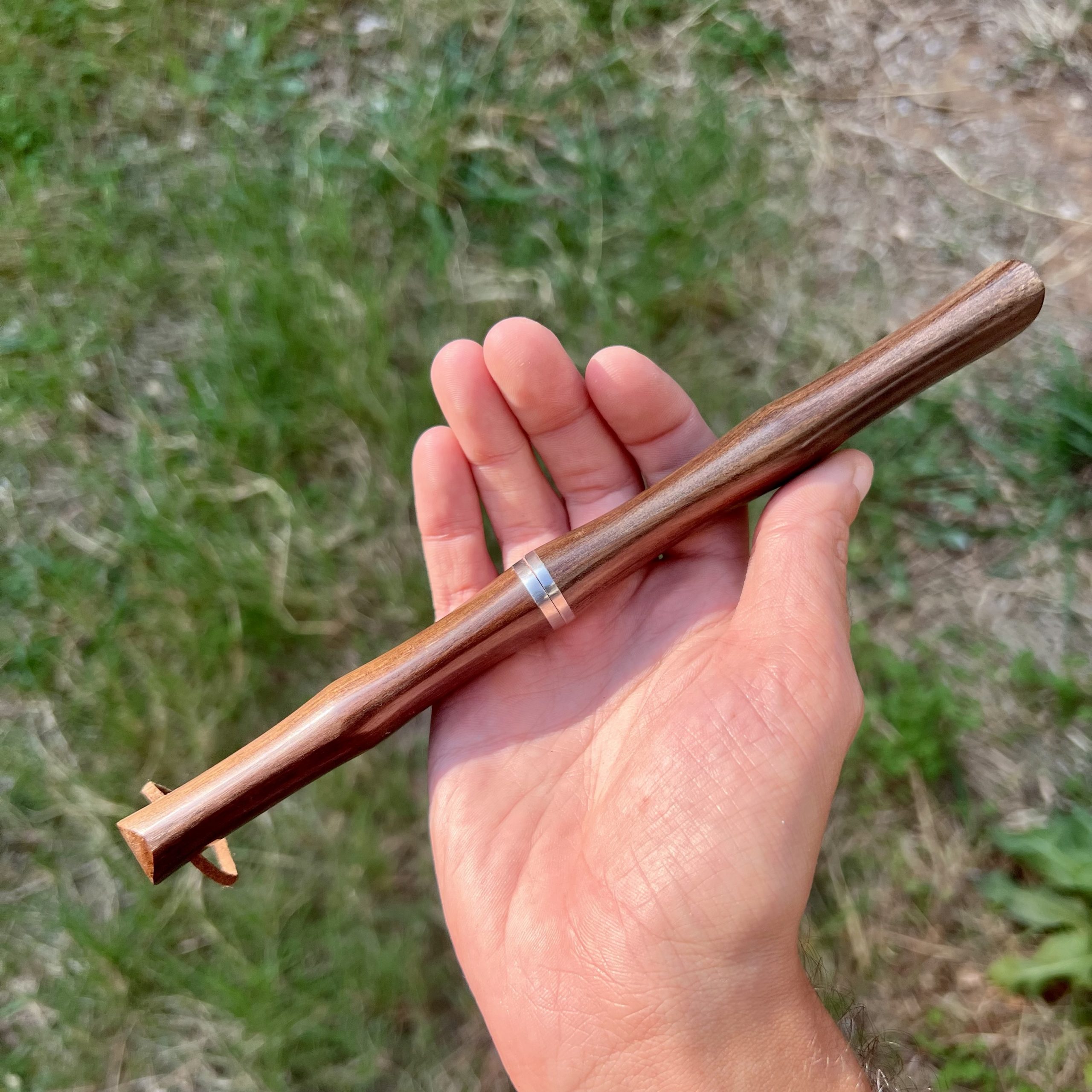 Couteau damas style japonais fourreau bois #245 – Image 2