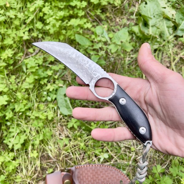 Petit Karambit acier damas #270 – Image 4