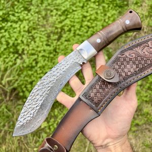 Khukuri acier damas avec étui #278