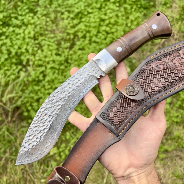 Khukuri acier damas avec étui #278