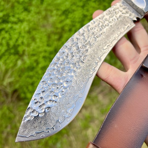 Khukuri acier damas avec étui #278 – Image 5