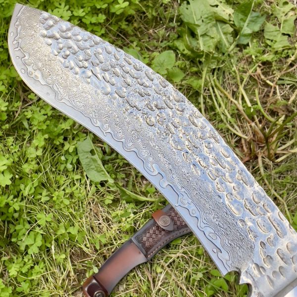 Khukuri acier damas avec étui #278 – Image 6