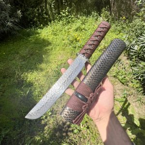 Petit catana acier damas #287
