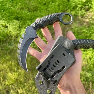 Couteau Karambit lame noir #323