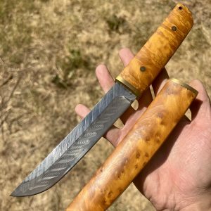 Grand couteau acier damas tanto #335